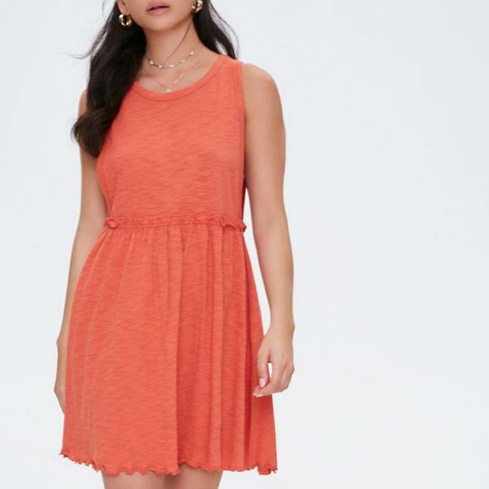 COPY - Forever 21 ruffled tank skater dress